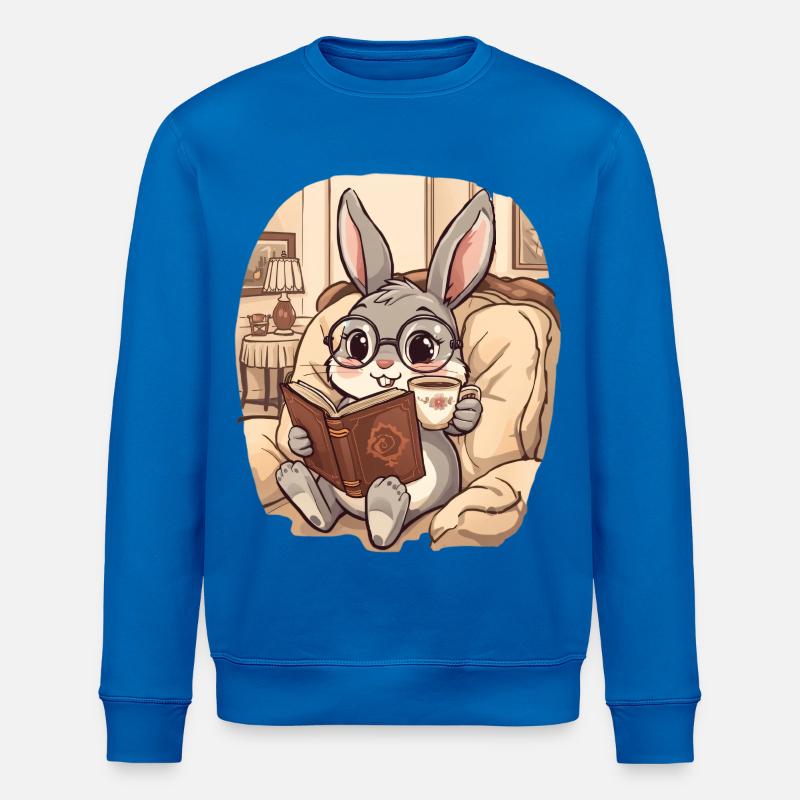 Kuschelbunny Leseabend - Stanley/Stella Unisex Bio-Sweatshirt ROLLER - Königsblau