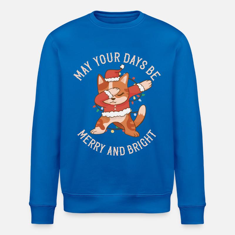 Dabbing Santa Cat - Joyeux Noël - Sweat bio ROLLER Stanley/Stella Unisexe - bleu roi