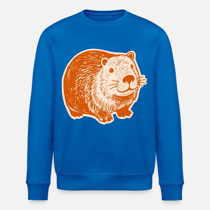 Capybara - Mignons capybaras - Sweat bio ROLLER Stanley/Stella Unisexe - bleu roi