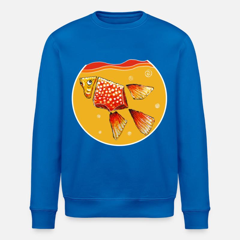Goldfisch im Glas - Stanley/Stella Unisex Bio-Sweatshirt ROLLER - Königsblau