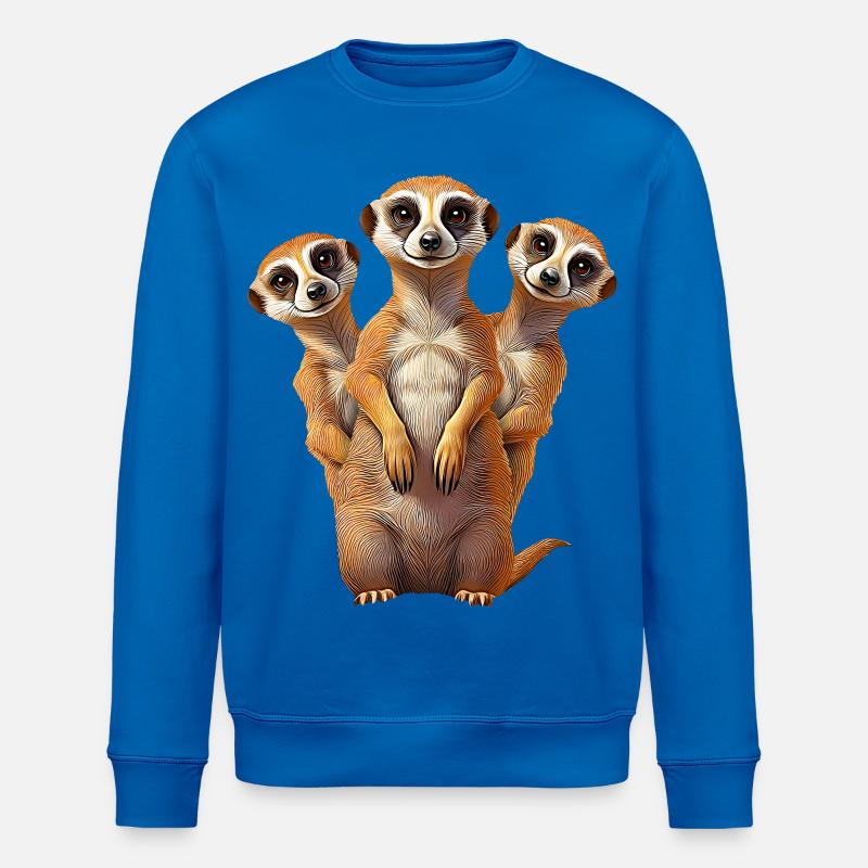 Erdmannchen - Sweat bio ROLLER Stanley/Stella Unisexe - bleu roi