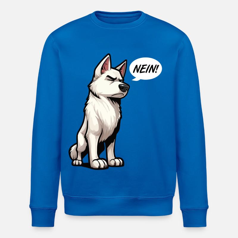 No White Shepherd Shepherd Shepherd Dogs - Stanley/Stella ROLLER Unisex Organic Sweatshirt - royal blue