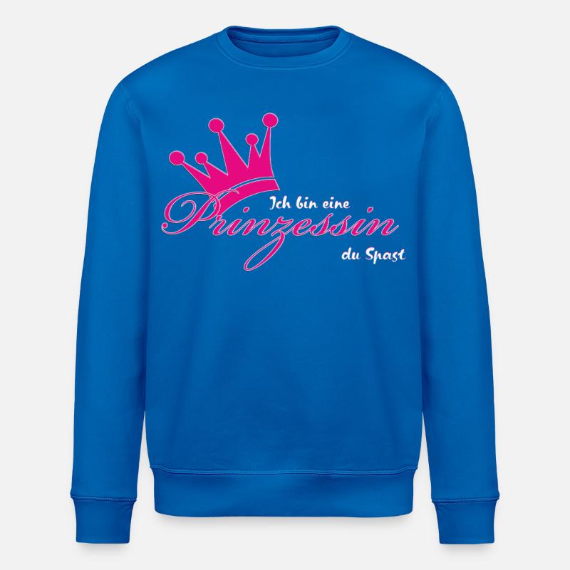 Ich bin eine Prinzessin - Stanley/Stella Unisex Bio-Sweatshirt ROLLER - Königsblau