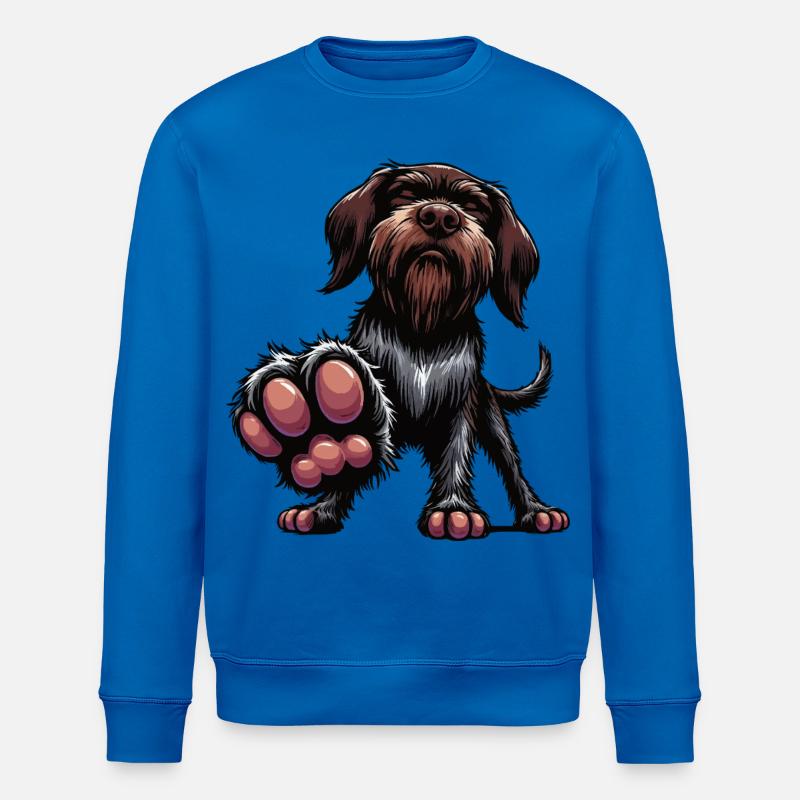 German Wirehaired German Wirehaired Owner - Stanley/Stella ROLLER Unisex Organic Sweatshirt - royal blue