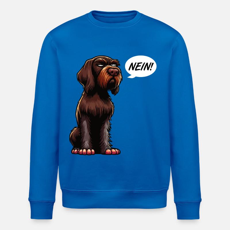 Nein Deutsch Drahthaar Deutsch-Drahthaar Besitzer - Stanley/Stella Unisex Bio-Sweatshirt ROLLER - Königsblau