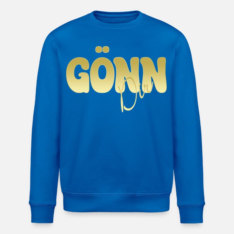 GÖNN DIR Goldglanz Typografie - Stanley/Stella Unisex Bio-Sweatshirt ROLLER - Königsblau