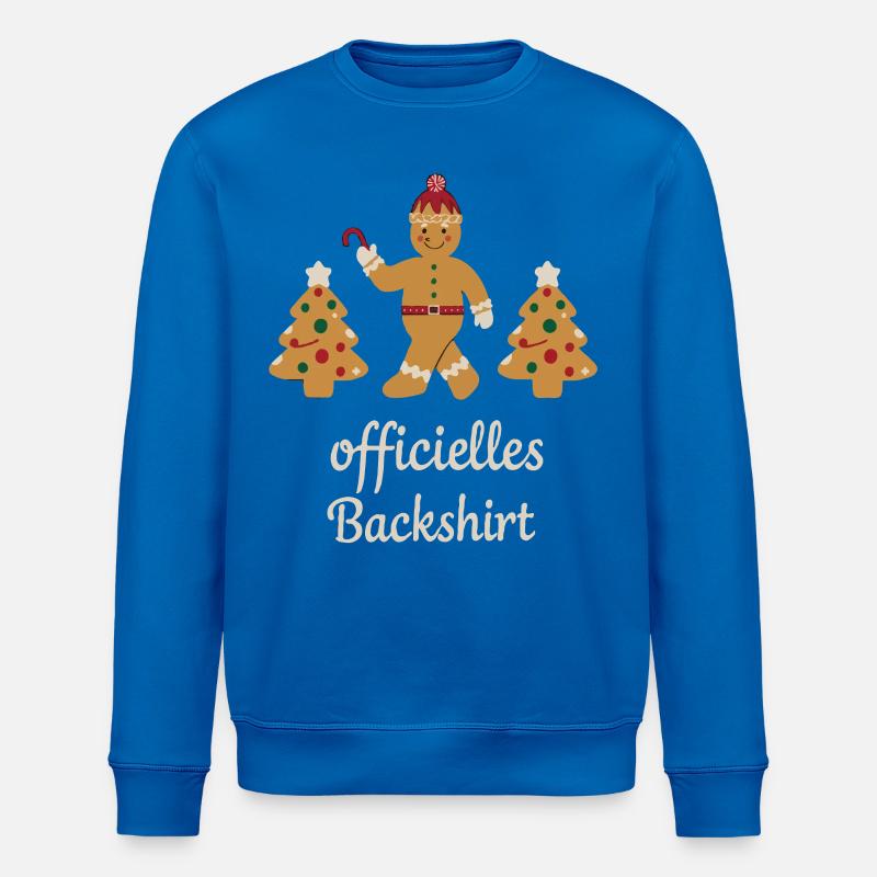 Plätzchen Backen Weihnachtszeit Kekse Lebkuchen - Stanley/Stella Unisex Bio-Sweatshirt ROLLER - Königsblau