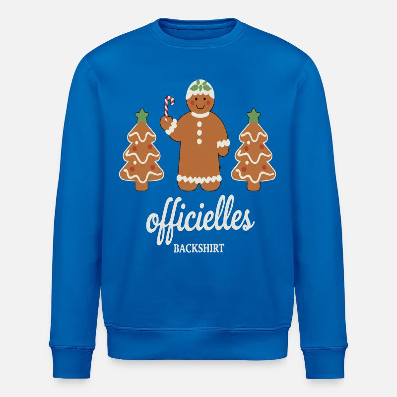 Plätzchen Backen Weihnachtszeit Kekse Lebkuchen - Stanley/Stella Unisex Bio-Sweatshirt ROLLER - Königsblau