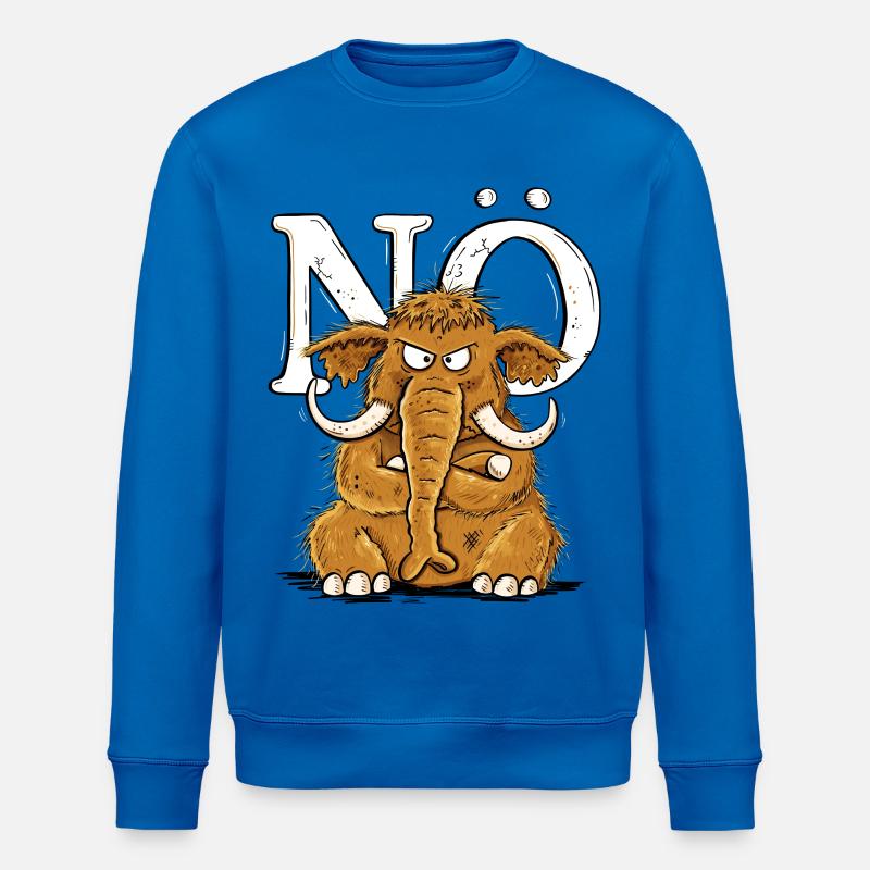 Nö Mammut Statement Nein Einfach Nö - Stanley/Stella Unisex Bio-Sweatshirt ROLLER - Königsblau