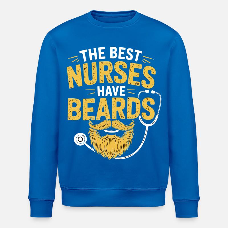 Beste Krankenschwestern mit Bart - Stanley/Stella Unisex Bio-Sweatshirt ROLLER - Königsblau
