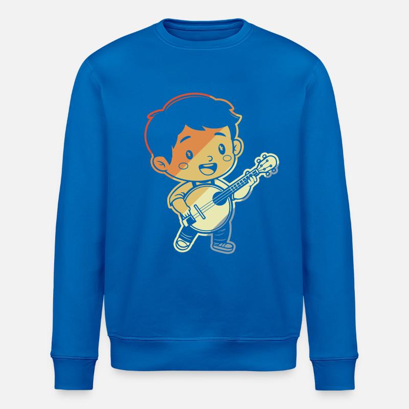 Kleiner Banjoist Comic - Stanley/Stella Unisex Bio-Sweatshirt ROLLER - Königsblau