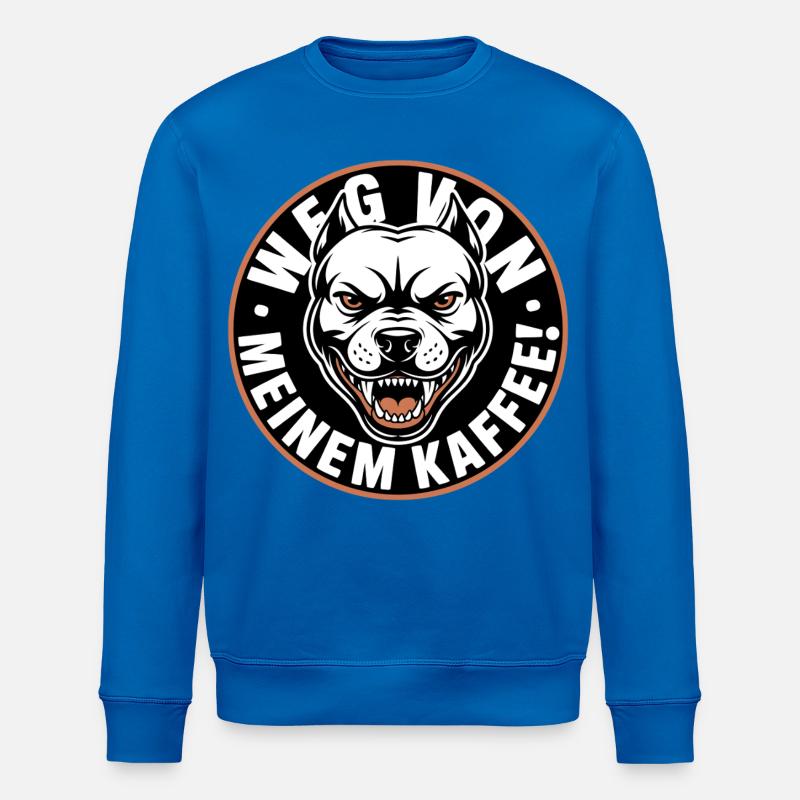 Wütender Hund Kaffee Logo - Stanley/Stella Unisex Bio-Sweatshirt ROLLER - Königsblau