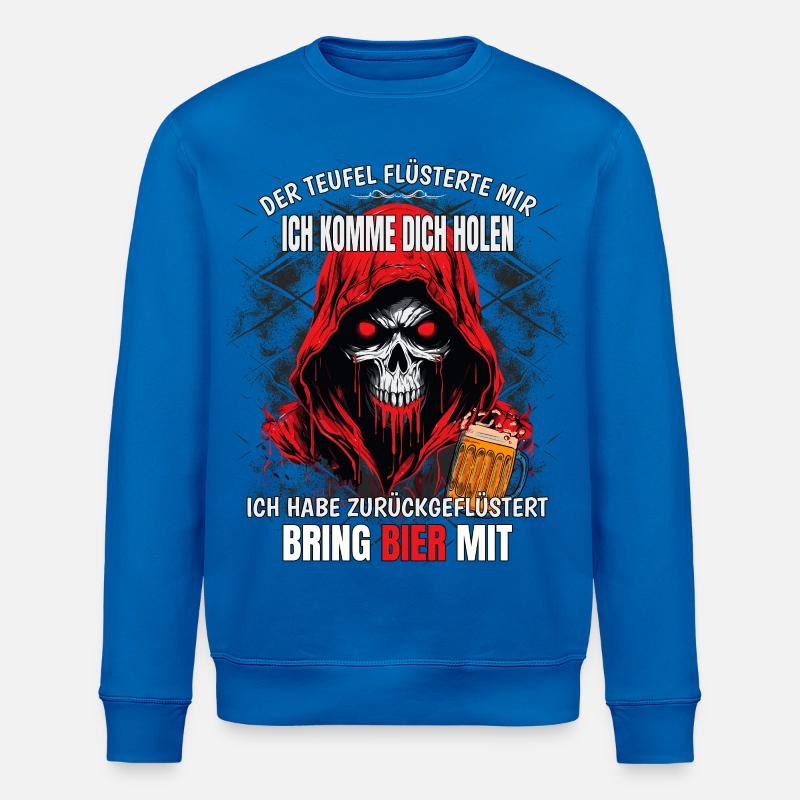 Der Teufel flüsterte mir... - Stanley/Stella Unisex Bio-Sweatshirt ROLLER - Königsblau
