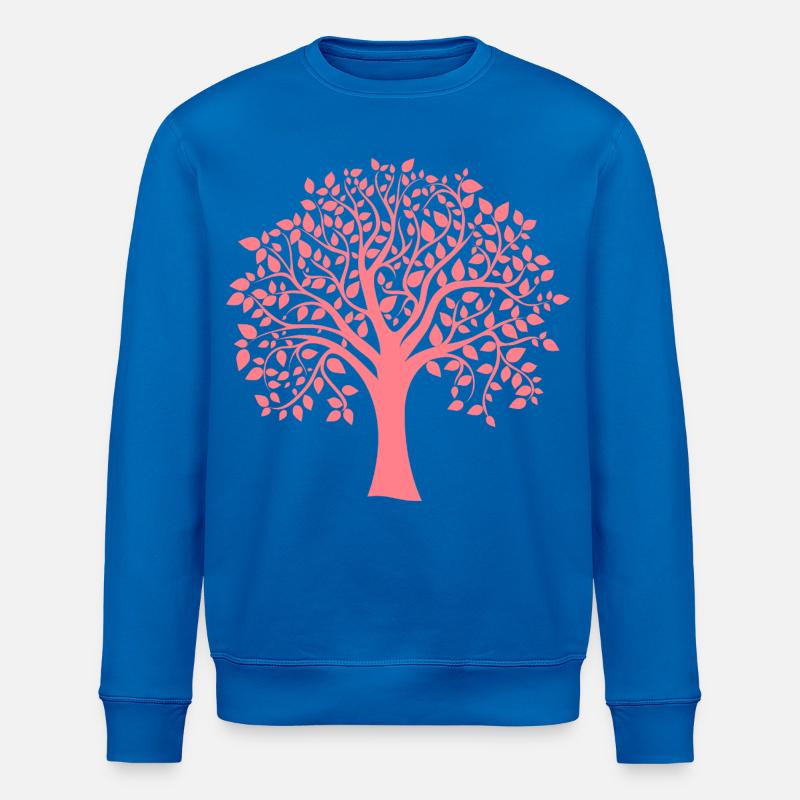 Icon Roter Jumbo-Baum Muster-Silhouette - Stanley/Stella Unisex Bio-Sweatshirt ROLLER - Königsblau