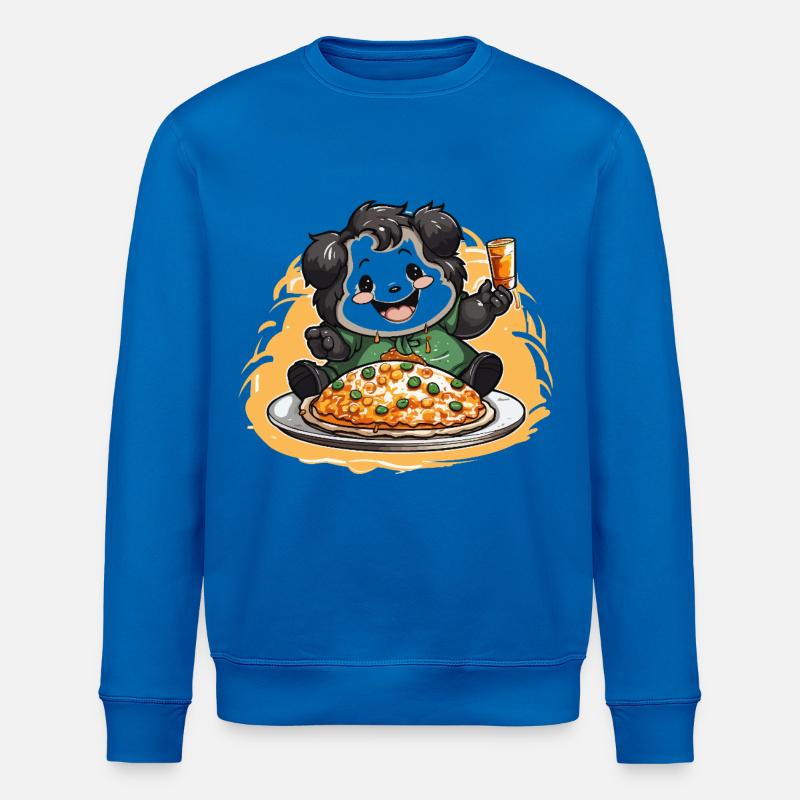 Pizza Panda Feier - Stanley/Stella Unisex Bio-Sweatshirt ROLLER - Königsblau