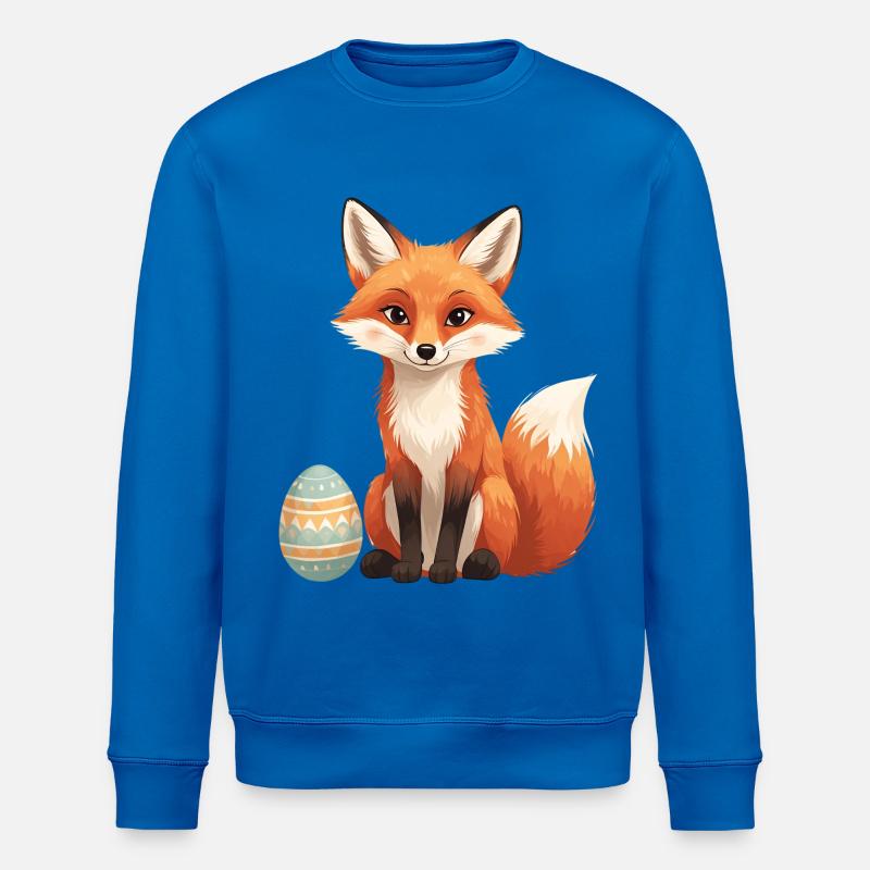 Osterfuchs mit weichem Stil - Stanley/Stella Unisex Bio-Sweatshirt ROLLER - Königsblau