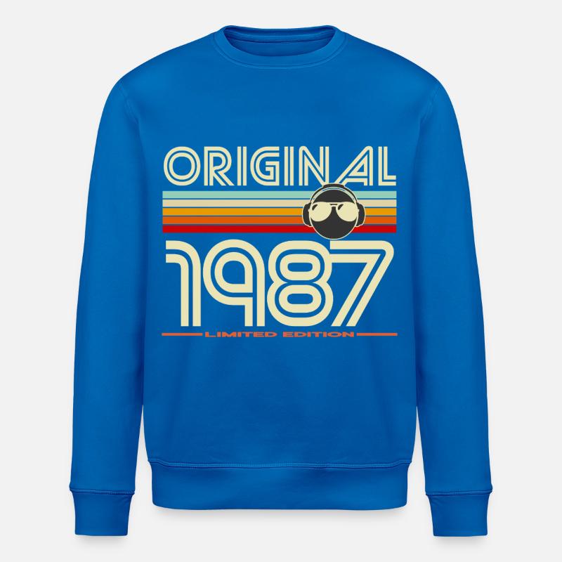 Originale limitierte Edition von 1987 - Stanley/Stella Unisex Bio-Sweatshirt ROLLER - Königsblau