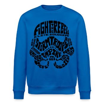 Star Wars Fight The Rebels Soldaten Helm Schwarz - Stanley/Stella Unisex Bio-Sweatshirt ROLLER - Königsblau - Vorne - Nik (191cm)