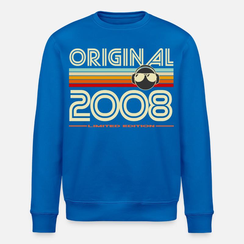 Originale Retro-Edition von 2008 - Stanley/Stella Unisex Bio-Sweatshirt ROLLER - Königsblau