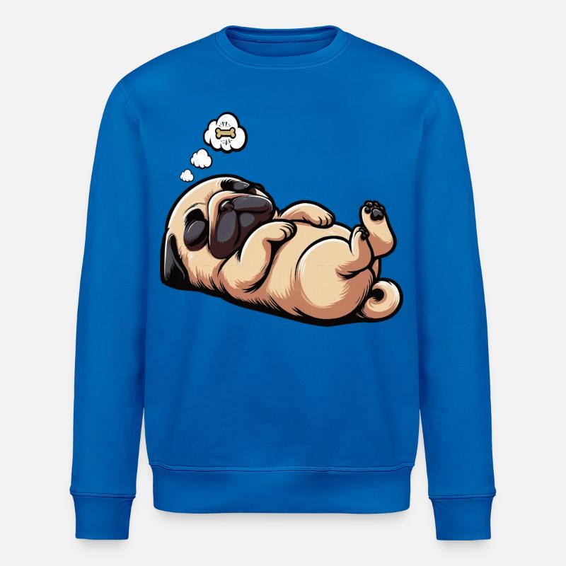 Mops Möpse Mopsbesitzer Mopsliebhaber Mopshalter - Stanley/Stella Unisex Bio-Sweatshirt ROLLER - Königsblau