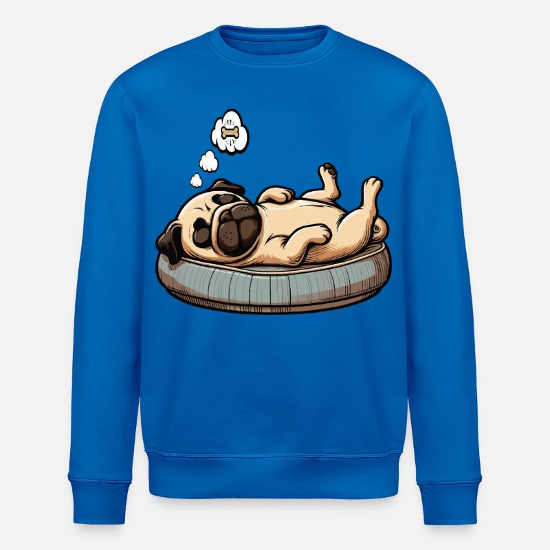Mops Möpse Mopsbesitzer Mopsliebhaber Mopshalter - Stanley/Stella Unisex Bio-Sweatshirt ROLLER - Königsblau