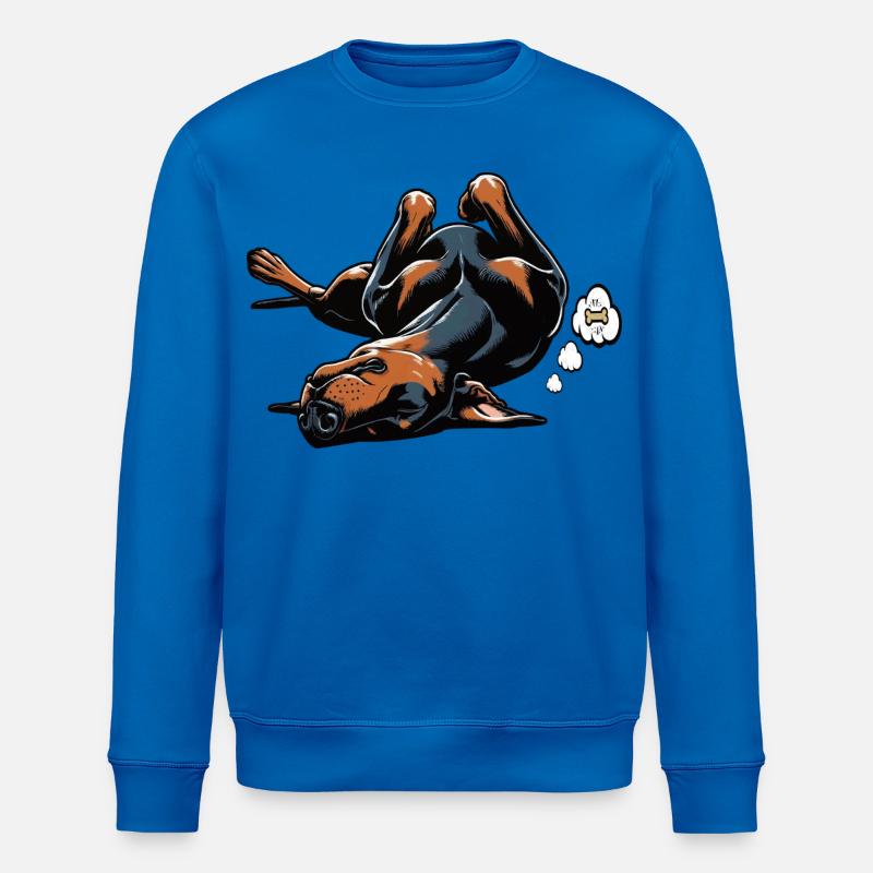 Doberman Doberman Propriétaire Doberman Lovers - Sweat bio ROLLER Stanley/Stella Unisexe - bleu roi