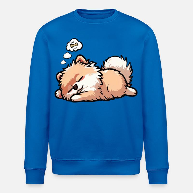 Zwergspitz Zwergspitze Spitzhund Zwergspitzhalter - Stanley/Stella Unisex Bio-Sweatshirt ROLLER - Königsblau