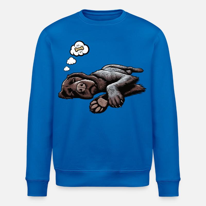 German Wirehaired German Wirehaired Owner - Stanley/Stella ROLLER Unisex Organic Sweatshirt - royal blue
