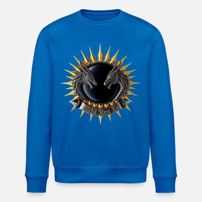 Sibi-Rex-es-Dragon-Crest - Sweat bio ROLLER Stanley/Stella Unisexe - bleu roi