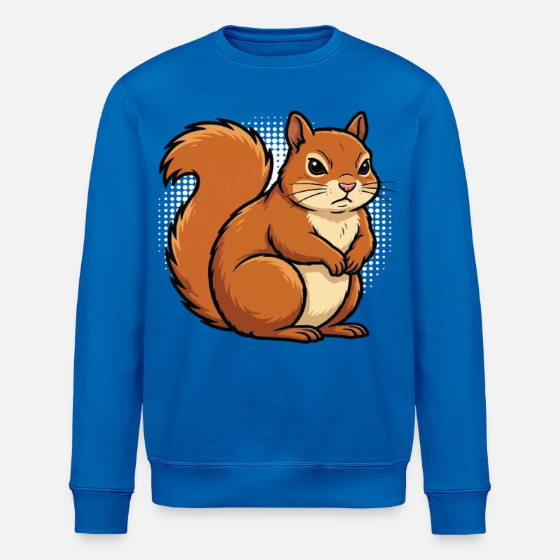 Eichhörnchen Eichhorn Eichhörnchenliebhaber Nager - Stanley/Stella Unisex Bio-Sweatshirt ROLLER - Königsblau