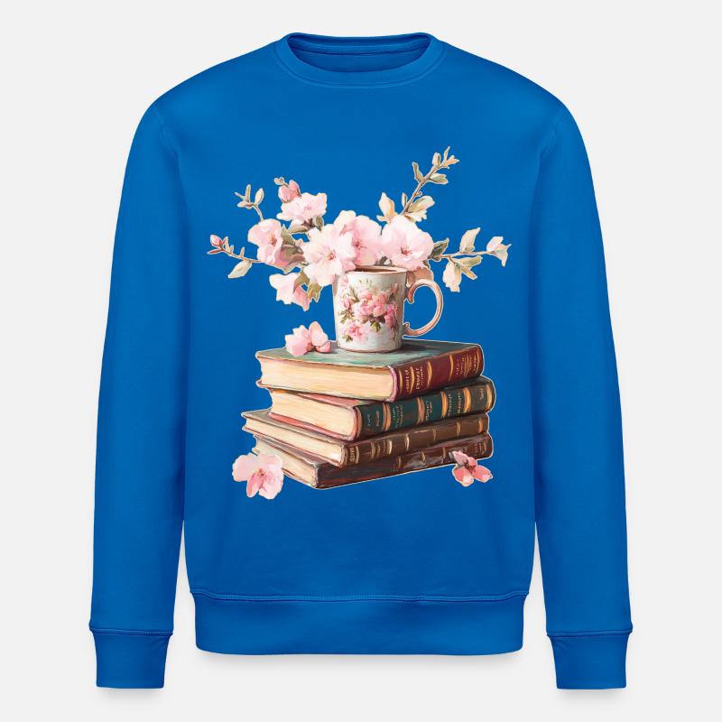 Bücherstapel - Stanley/Stella Unisex Bio-Sweatshirt ROLLER - Königsblau