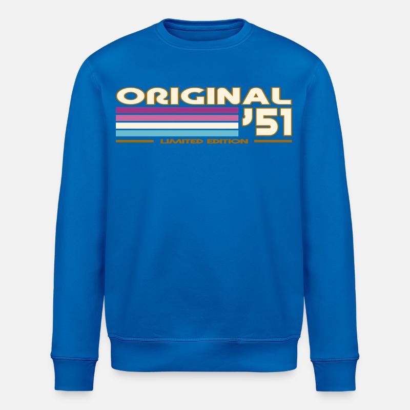 Originale 51 Retro-Streifen - Stanley/Stella Unisex Bio-Sweatshirt ROLLER - Königsblau
