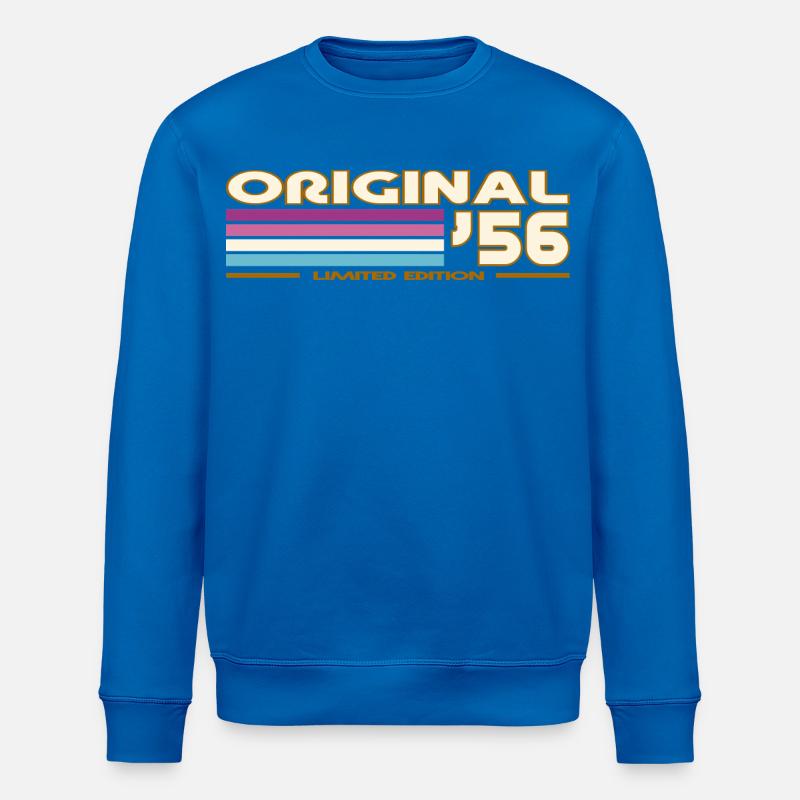 Originale 56 Retro-Streifen - Stanley/Stella Unisex Bio-Sweatshirt ROLLER - Königsblau