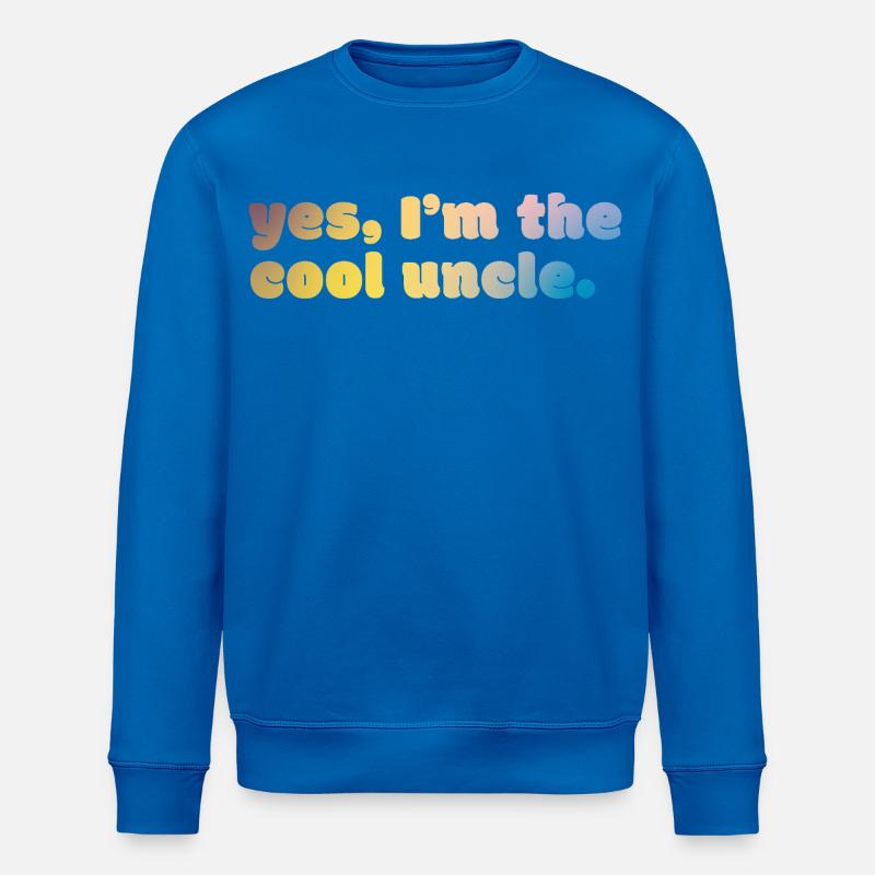 Déclaration de l’oncle cool - Sweat bio ROLLER Stanley/Stella Unisexe - bleu roi