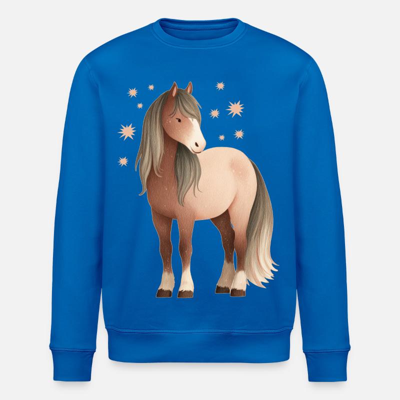 Pferd Sterne - Stanley/Stella Unisex Bio-Sweatshirt ROLLER - Königsblau