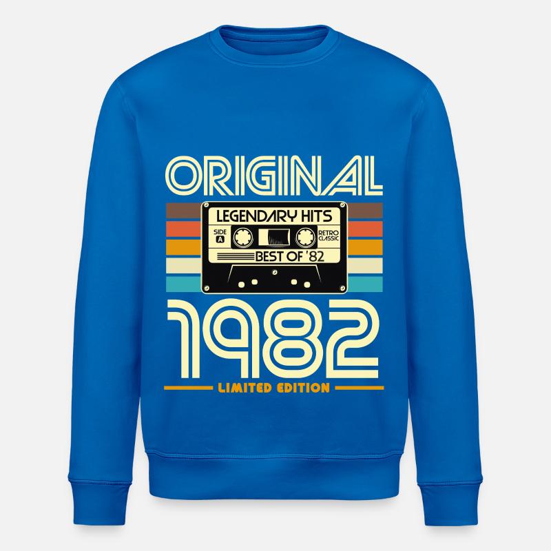 Original-Retro-Kassette von 1982 - Stanley/Stella Unisex Bio-Sweatshirt ROLLER - Königsblau