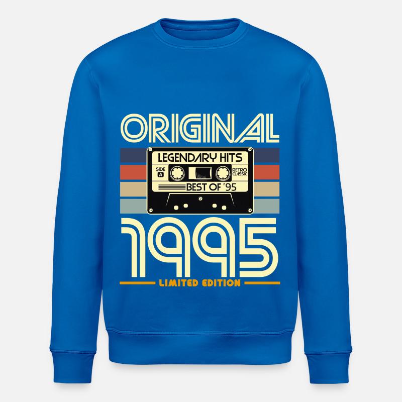 1995 Original Retro Cassette - Stanley/Stella ROLLER Unisex Organic Sweatshirt - royal blue