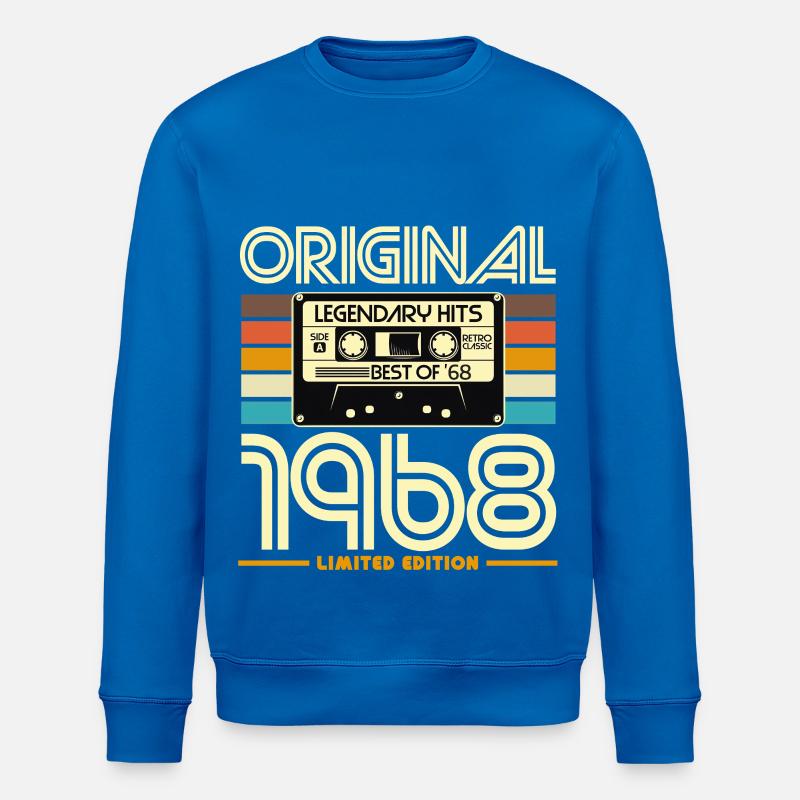 Originalkassette von 1968 Retro - Stanley/Stella Unisex Bio-Sweatshirt ROLLER - Königsblau