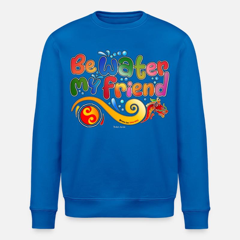 Hommage à Bruce Lee - Sweat bio ROLLER Stanley/Stella Unisexe - bleu roi