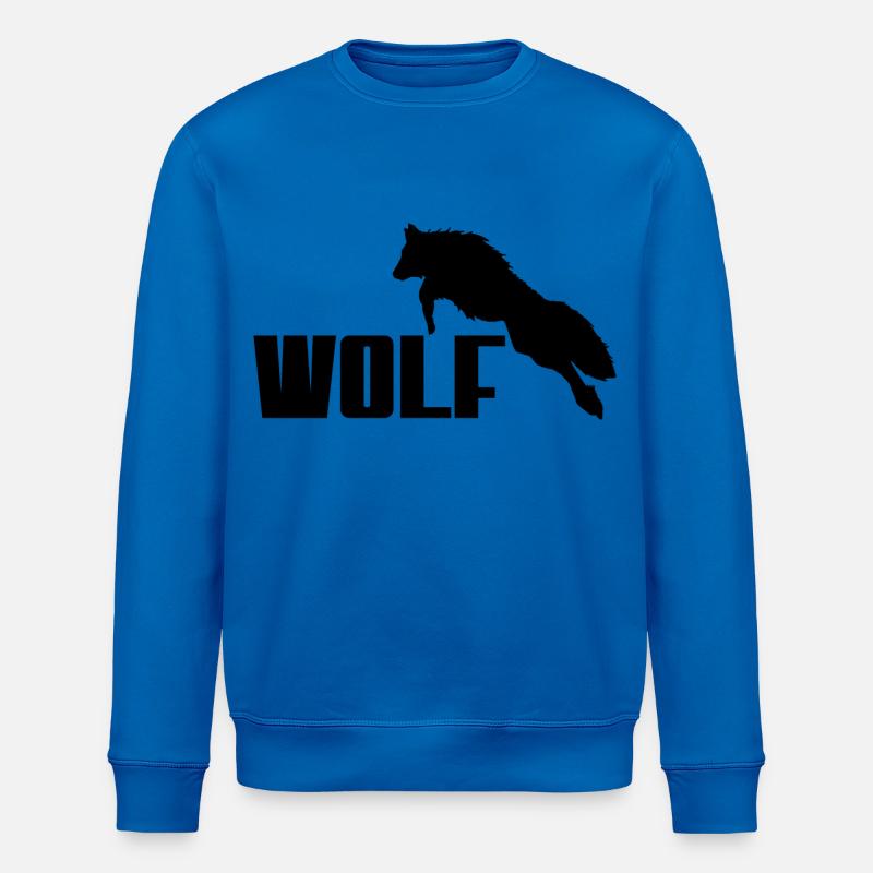 Wolf Logo - Stanley/Stella Unisex Bio-Sweatshirt ROLLER - Königsblau