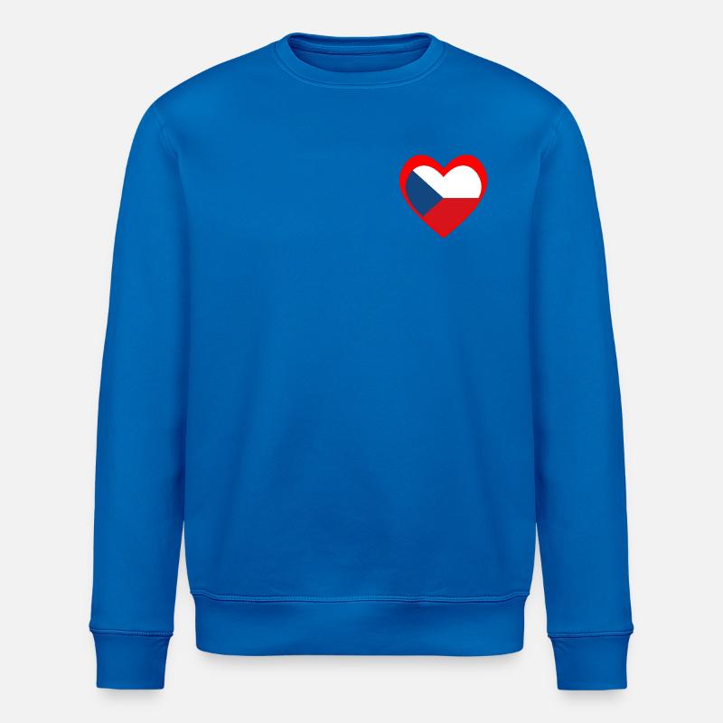 Červené Srdce Česko - Stanley/Stella Unisex Bio-Sweatshirt ROLLER - Königsblau