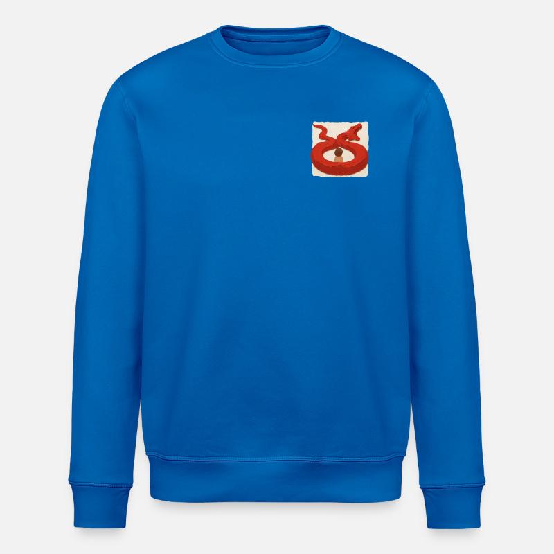 Drachenumarmung - Stanley/Stella Unisex Bio-Sweatshirt ROLLER - Königsblau