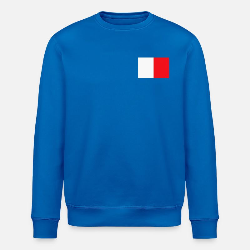 Bloc d’échantillons rouge-blanc - Sweat bio ROLLER Stanley/Stella Unisexe - bleu roi