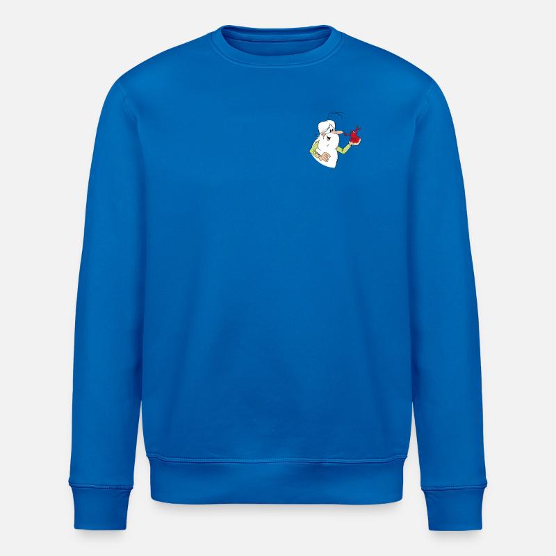 Hello Maestro Mit Blutkörperchen Globus - Stanley/Stella Unisex Bio-Sweatshirt ROLLER - Königsblau