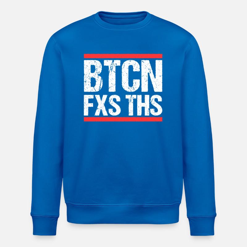Bitcoin Fixes this - Stanley/Stella Unisex Bio-Sweatshirt ROLLER - Königsblau