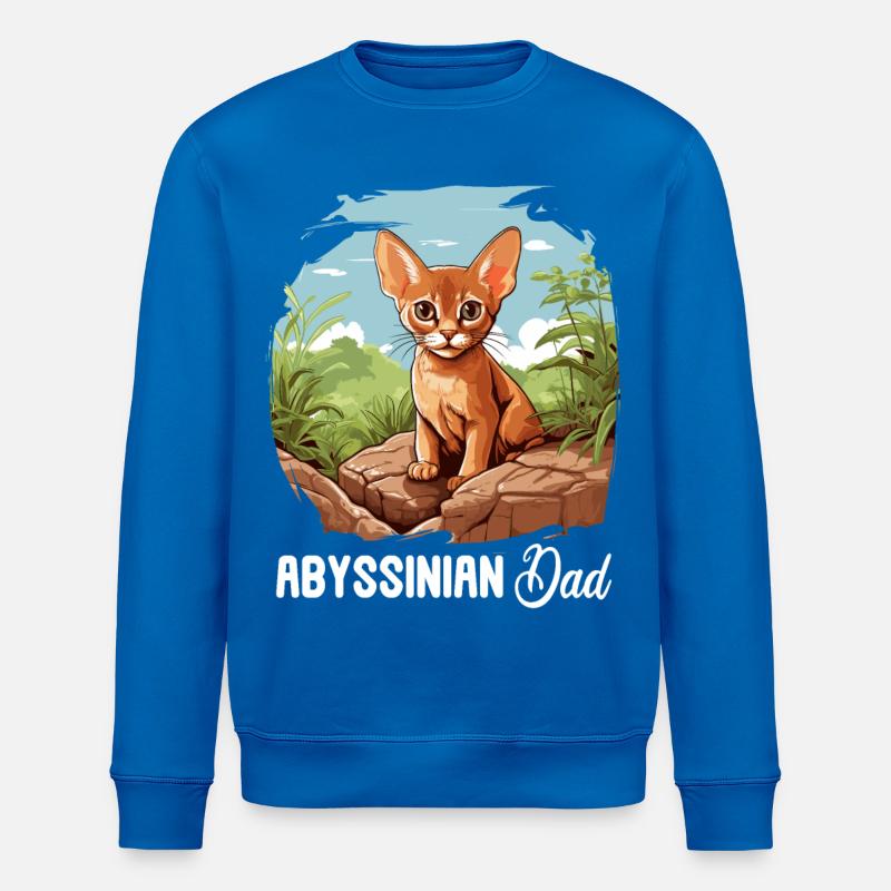 Abyssinian Cat Abessinierkatze - Stanley/Stella Unisex Bio-Sweatshirt ROLLER - Königsblau