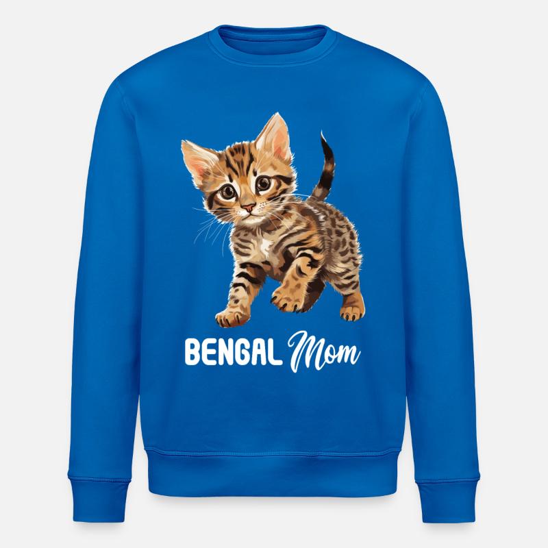 Chat du Bengale Bengalkatze - Sweat bio ROLLER Stanley/Stella Unisexe - bleu roi