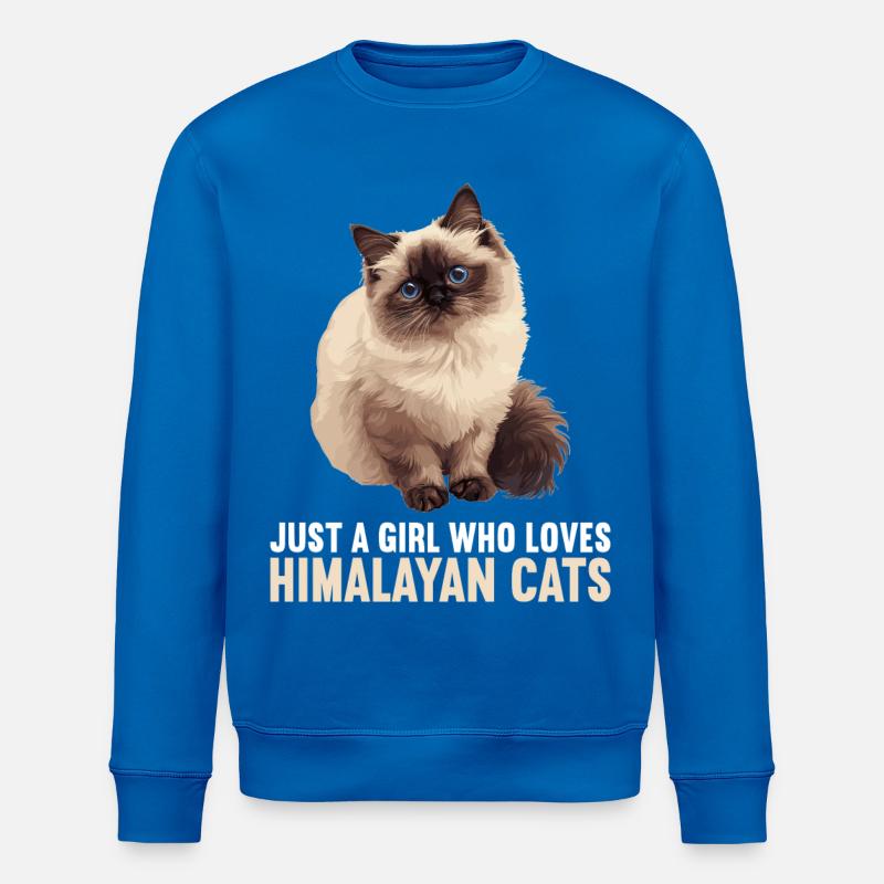 Himalayan Cat Colourpoint Katze - Stanley/Stella ROLLER Unisex Organic Sweatshirt - royal blue