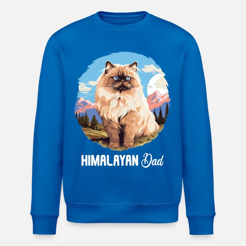 Himalayan Cat Colourpoint Katze - Stanley/Stella ROLLER Unisex Organic Sweatshirt - royal blue