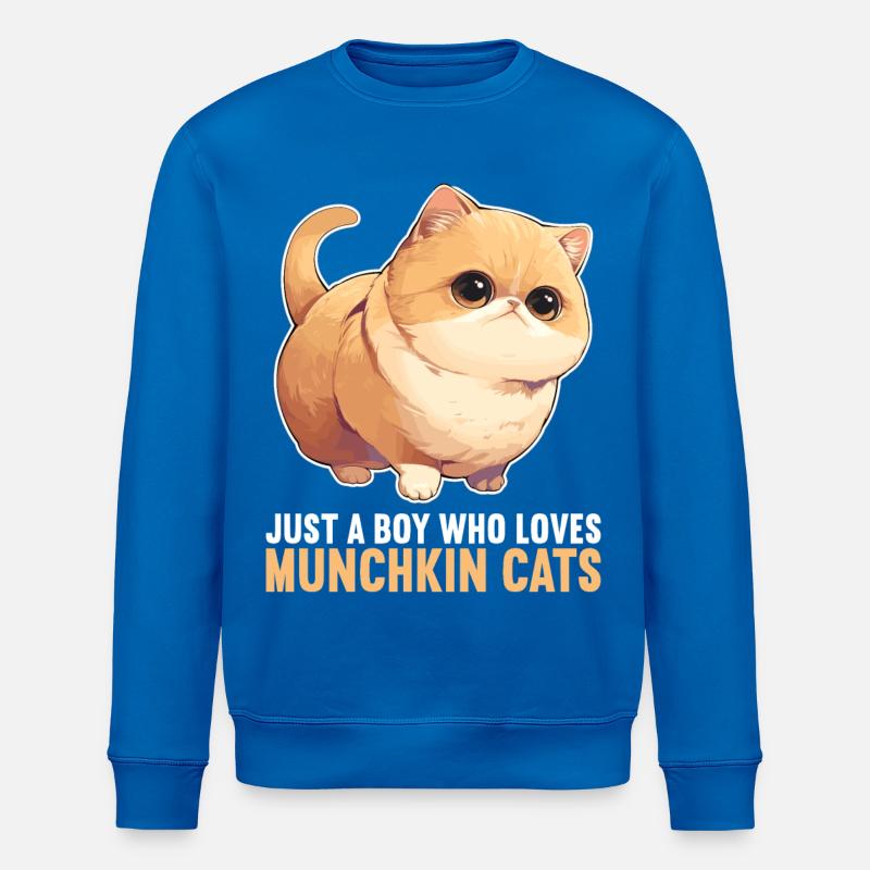 Munchkin Kitten Munchkin Cat - Stanley/Stella ROLLER Unisex Organic Sweatshirt - royal blue